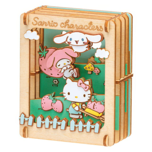 Ensky PT-W21　Sanrio • Paper Theater Wood / Strawberry House (2)　Wood Crafts