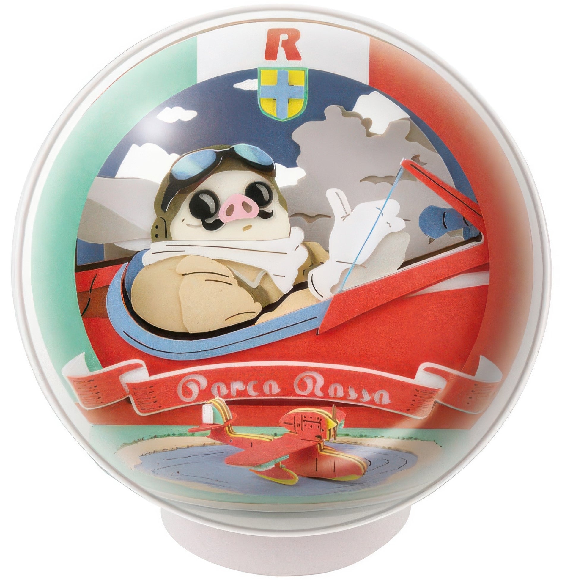 ensky-ptb-12-paper-theater-ball-flying-boat-rider-porco-rosso-crafts