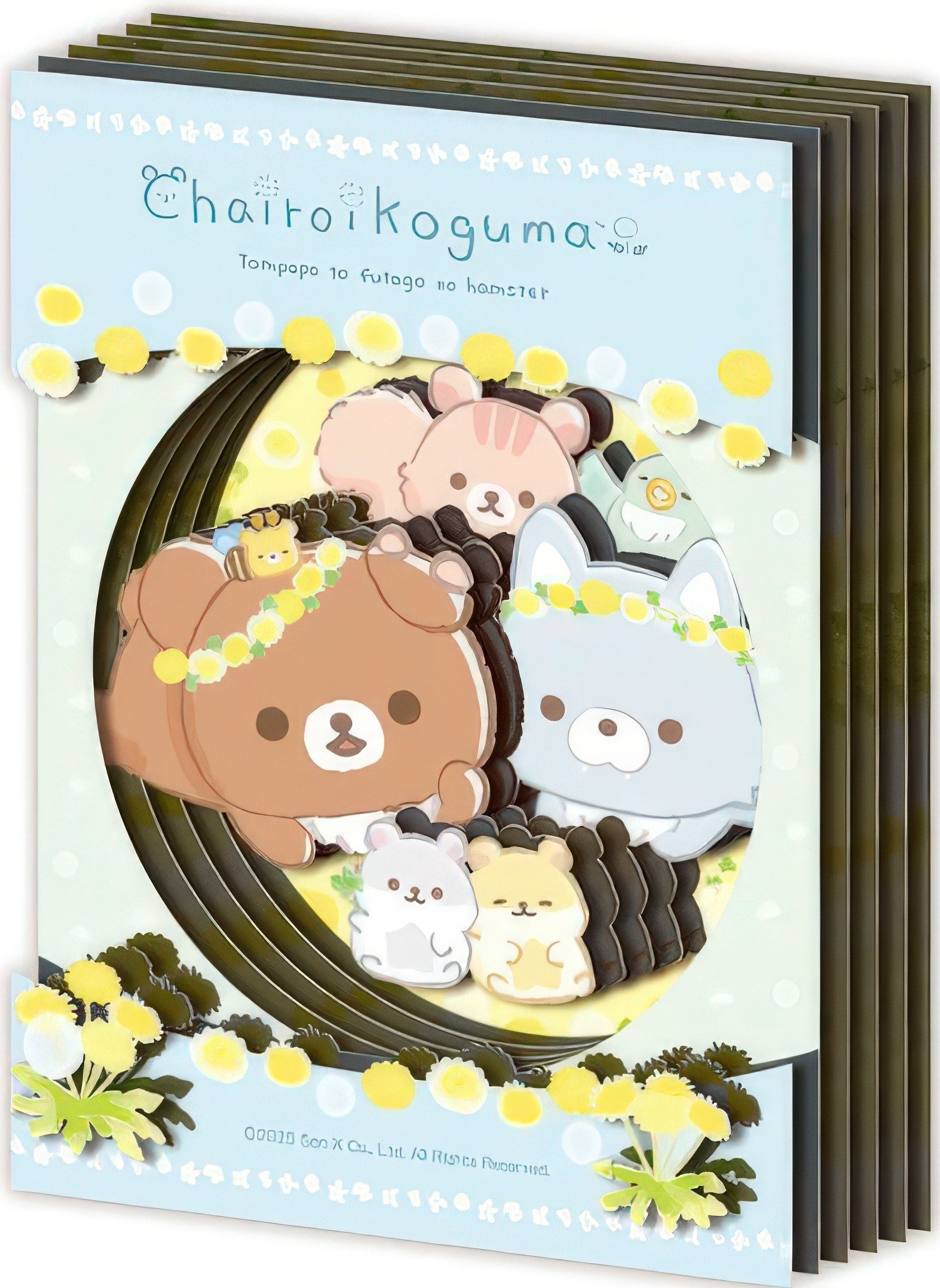 ensky-sa-m15-dandelions-and-twin-hamsters-paper-craft