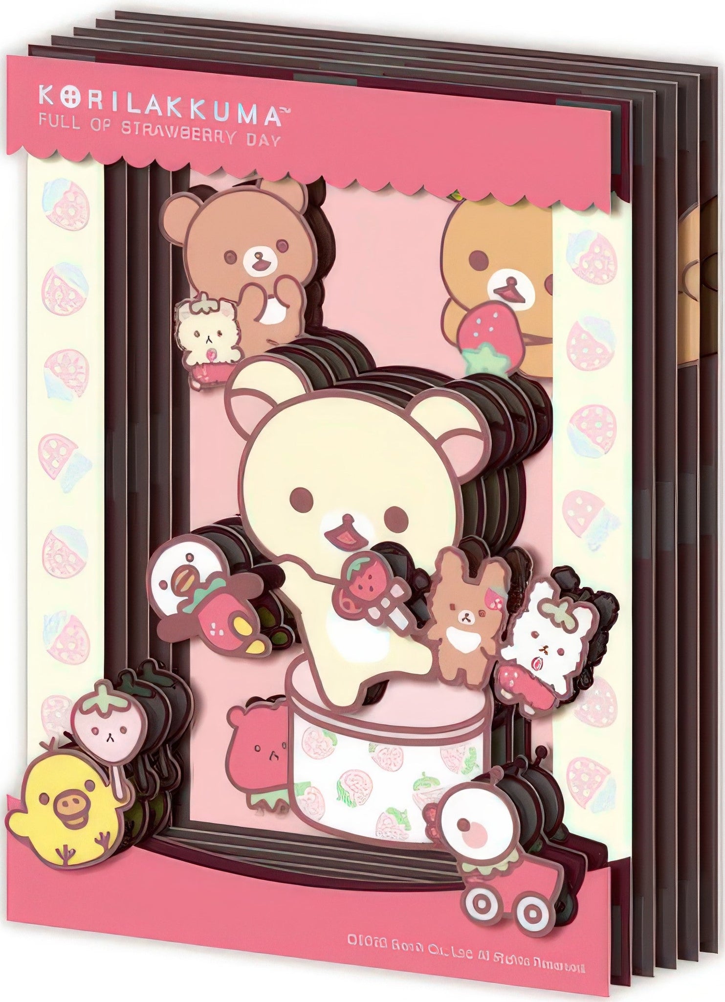 ensky-sa-m17-korilakkuma's-strawberry-day-paper-craft