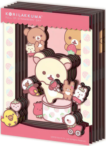 ensky-sa-m17-korilakkuma's-strawberry-day-paper-craft