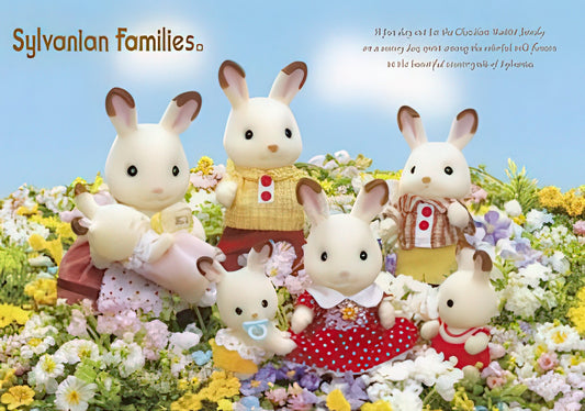 Epoch 01-054　Sylvanian Families • Chocolate Rabbit Family　108 Pieces Jigsaw Puzzle