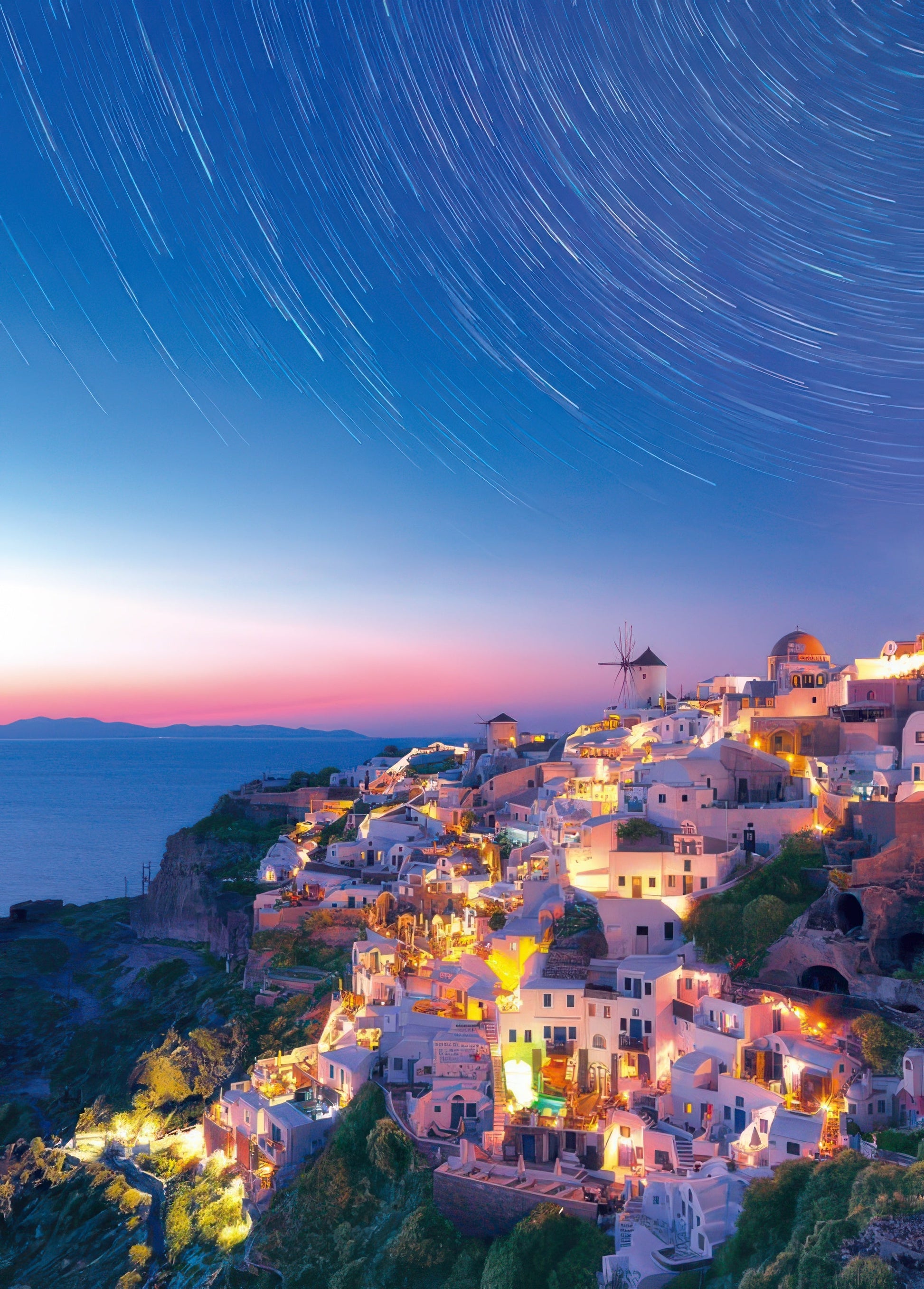 epoch-05-094-scenery-falling-stars-in-santorini-greece-500-pieces-jigsaw-puzzle