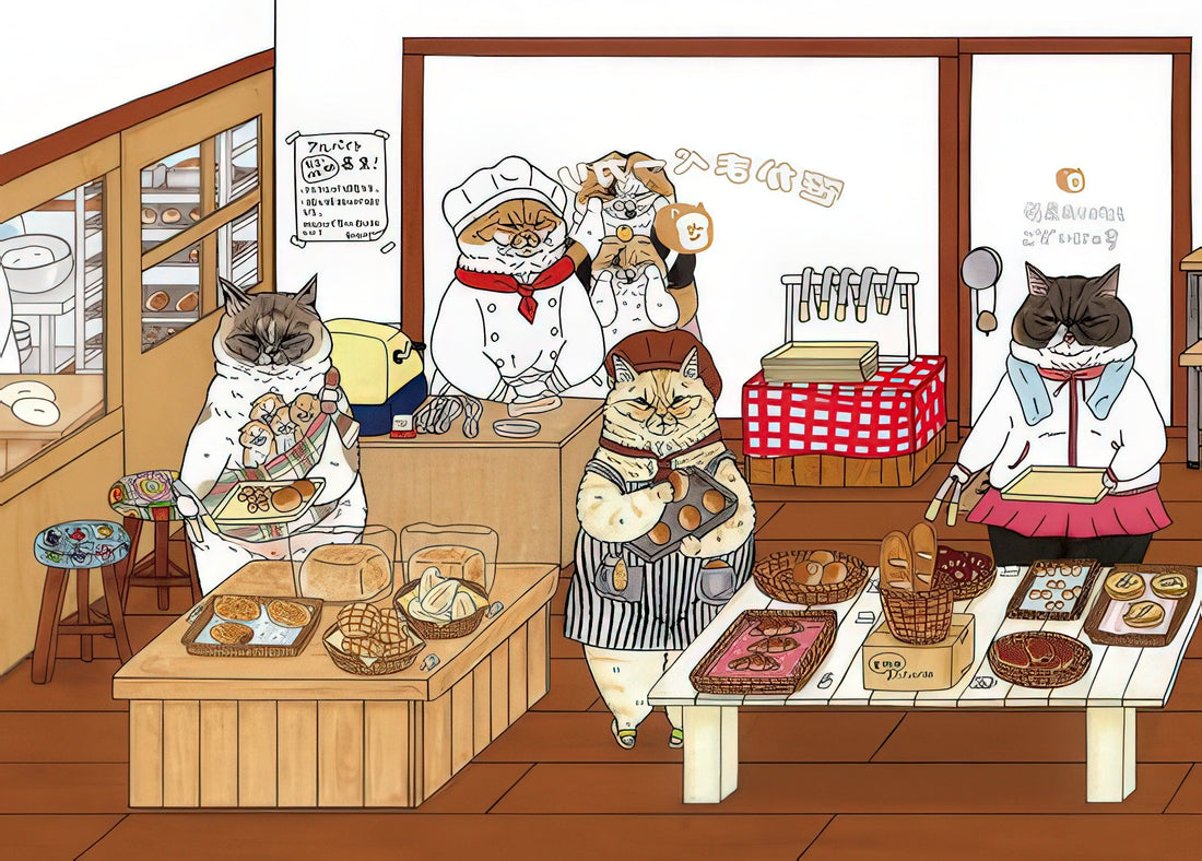 epoch-06-088-the-world-of-mysterious-cats-sasakama-bakery-500-pieces-jigsaw-puzzle