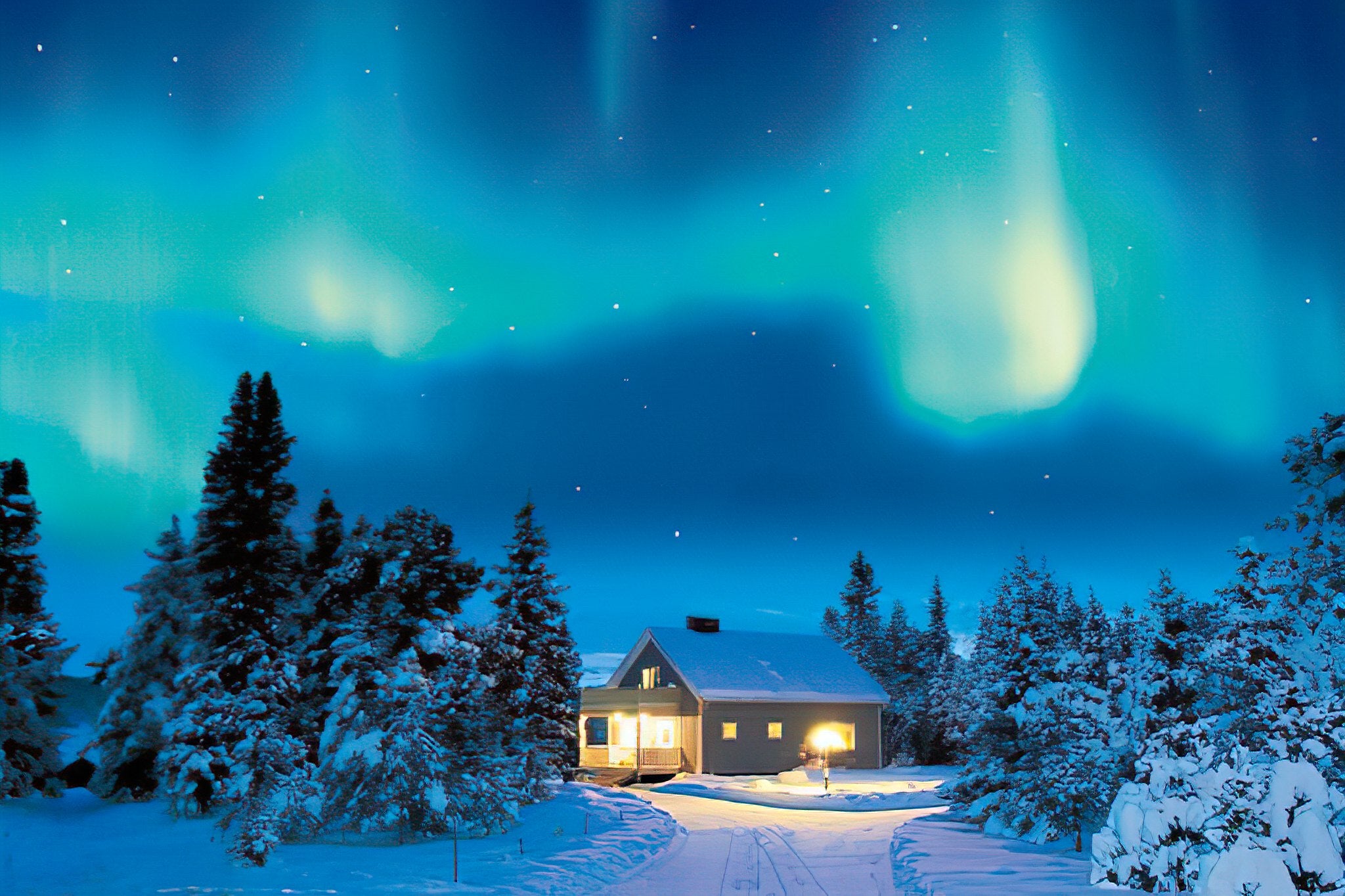 Epoch • Scenery • Mysterious Night Aurora, Sweden　1000 PCS　Jigsaw Puzzle