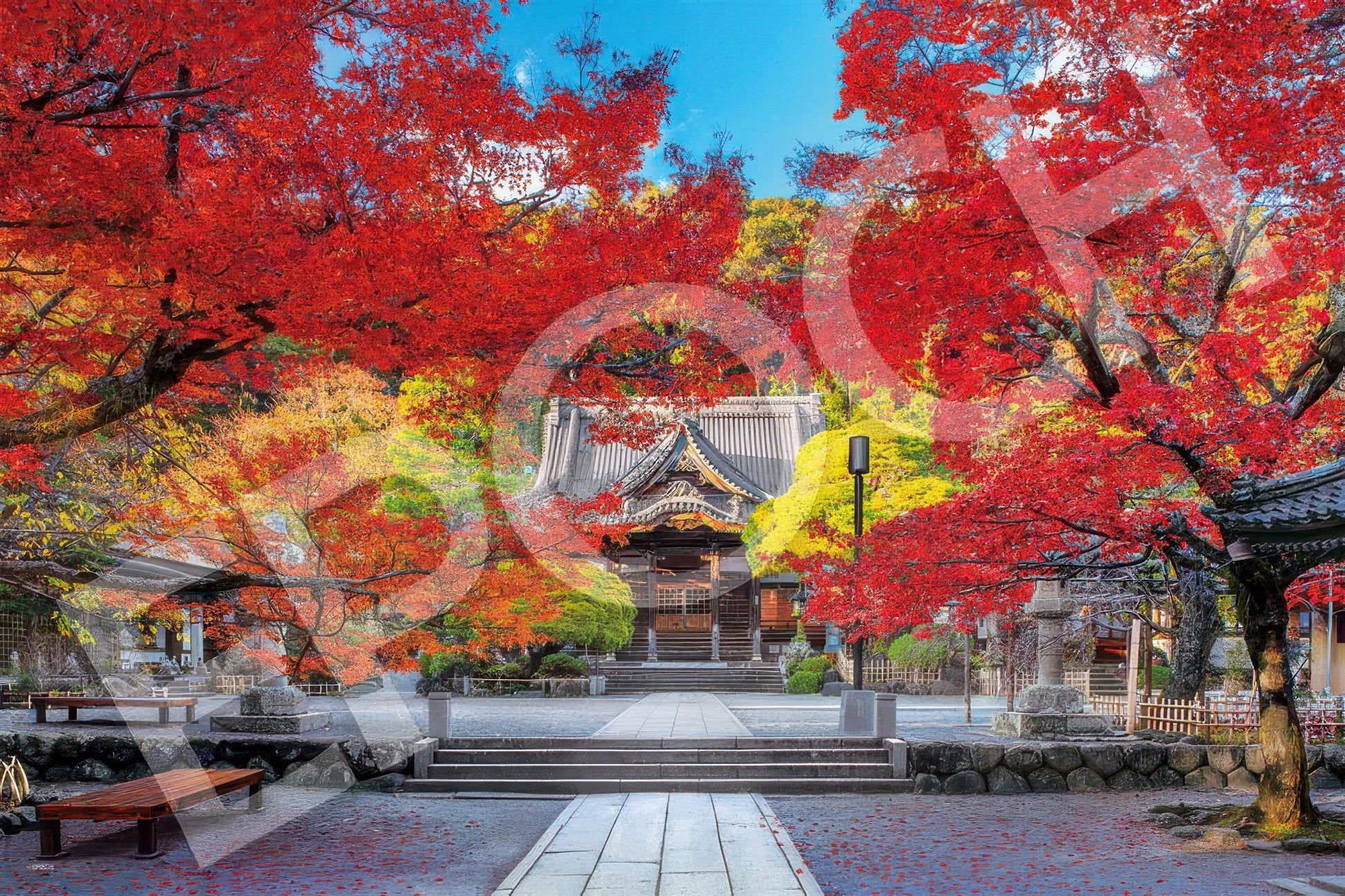 epoch-09-024-scenery-beautiful-autumn-at-shuzen-ji-shizuoka-1000-pieces-jigsaw-puzzle