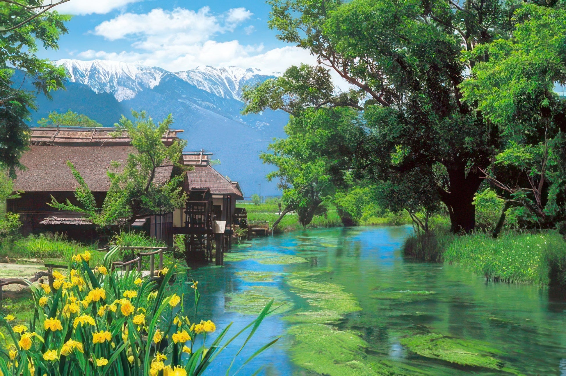 epoch-10-782-scenery-azumino-water-mill-nagano-1000-pieces-jigsaw-puzzle