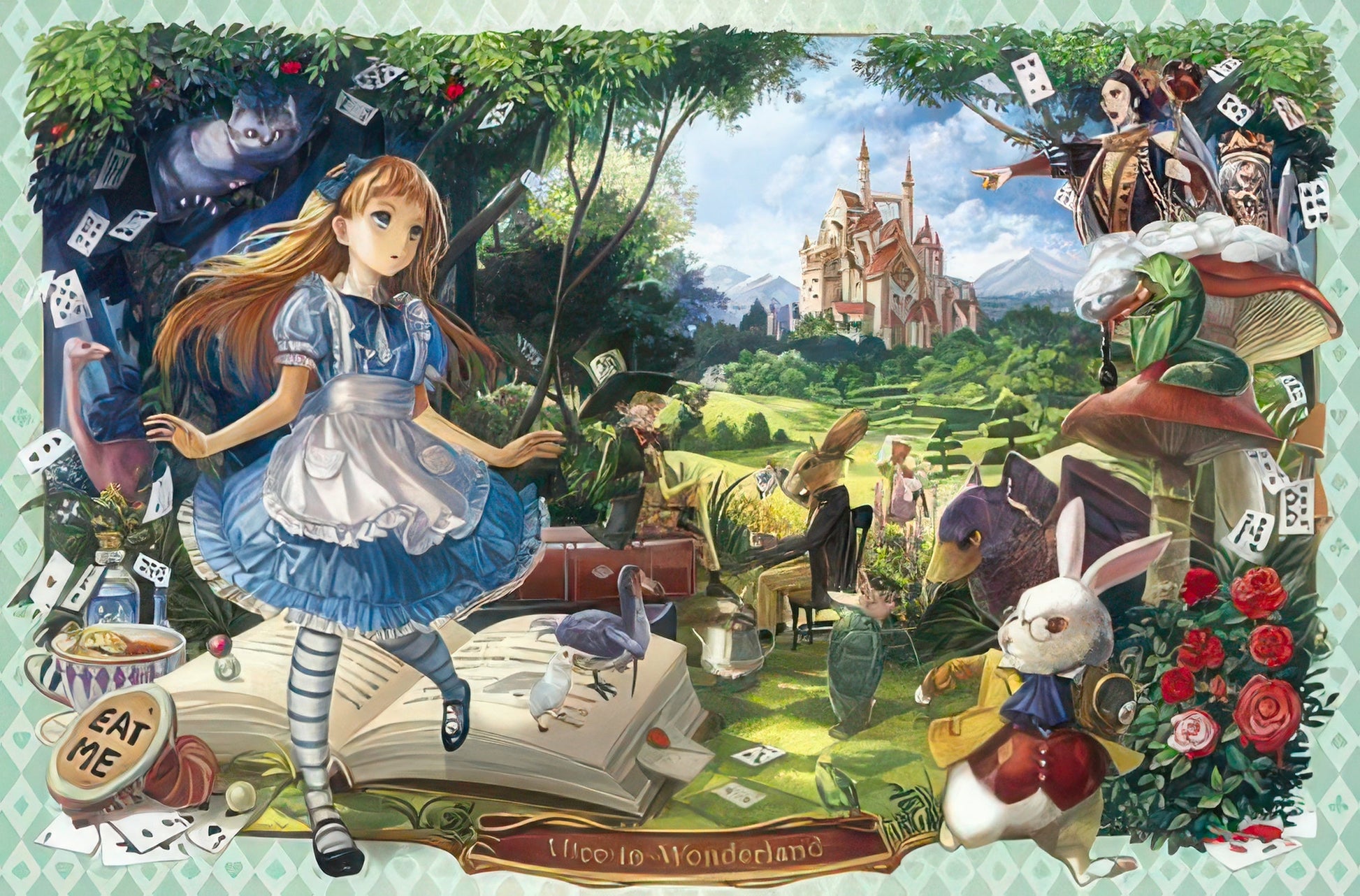 epoch-11-433-story-of-alice-in-wonderland-1000-pieces-jigsaw-puzzle