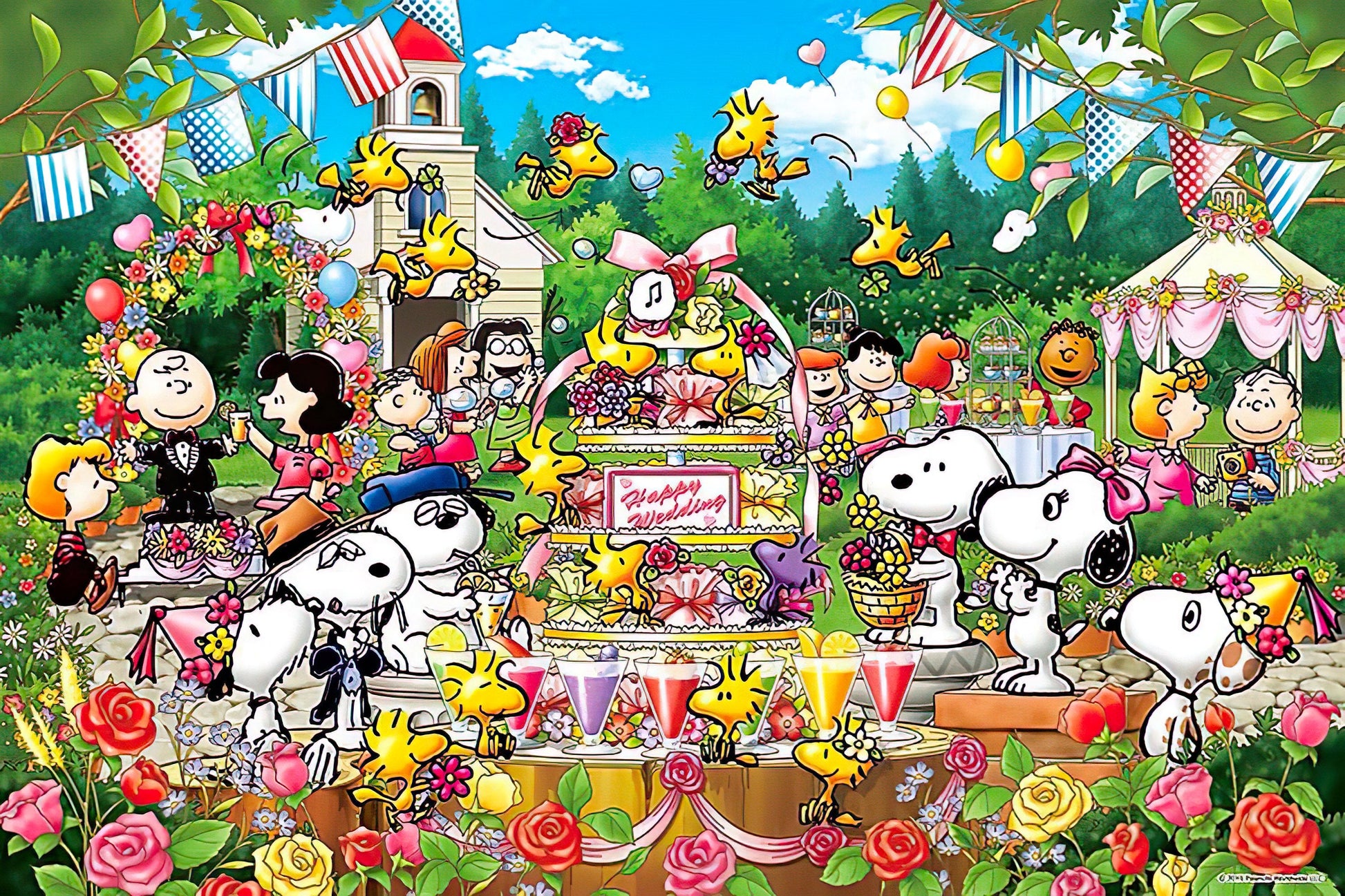 Epoch • Peanuts • Woodstock's Wedding　1000 PCS　Jigsaw Puzzle