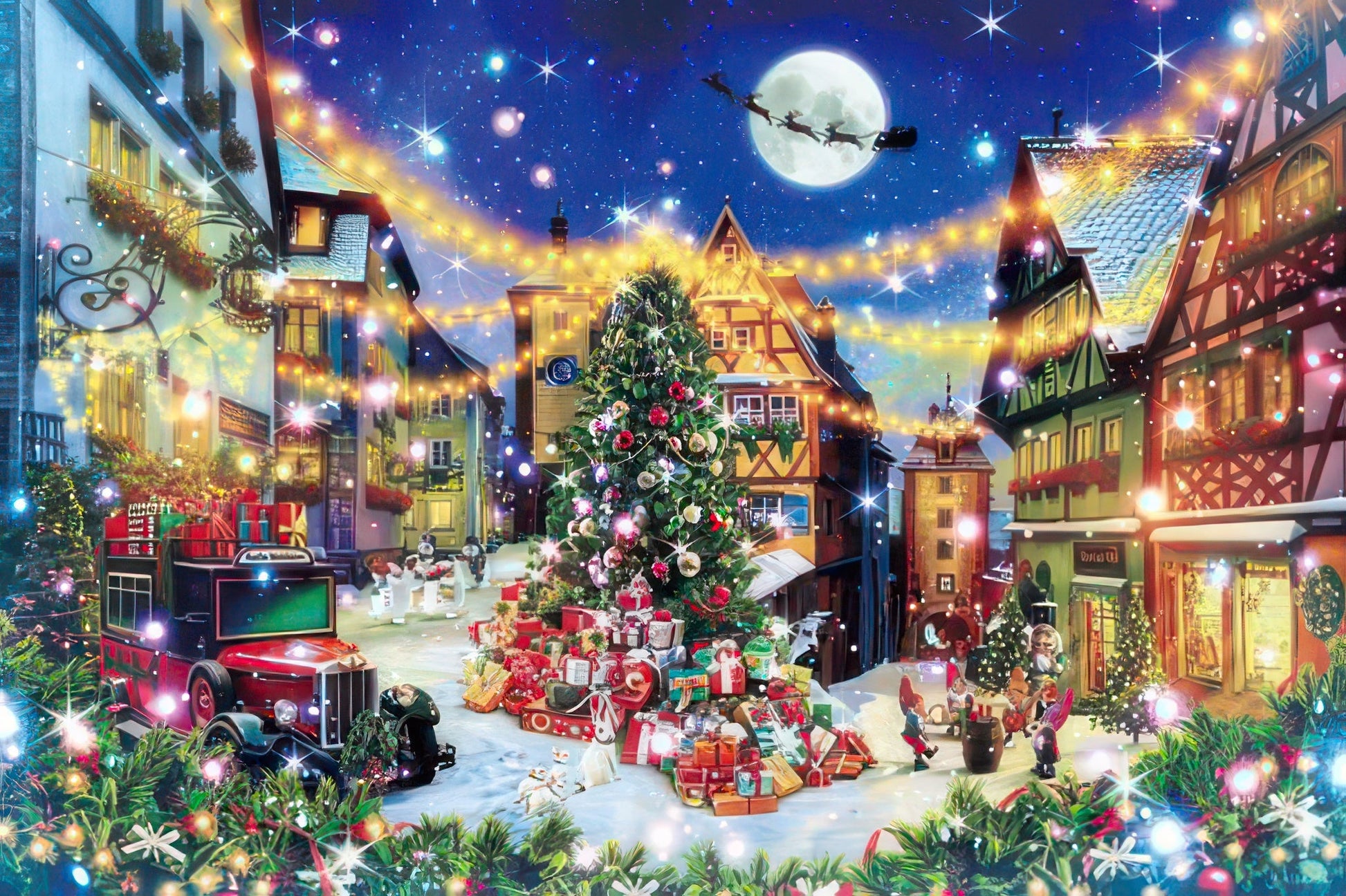 epoch-12-061-illustration-holy-night-in-rothenburg-1000-pieces-jigsaw-puzzle