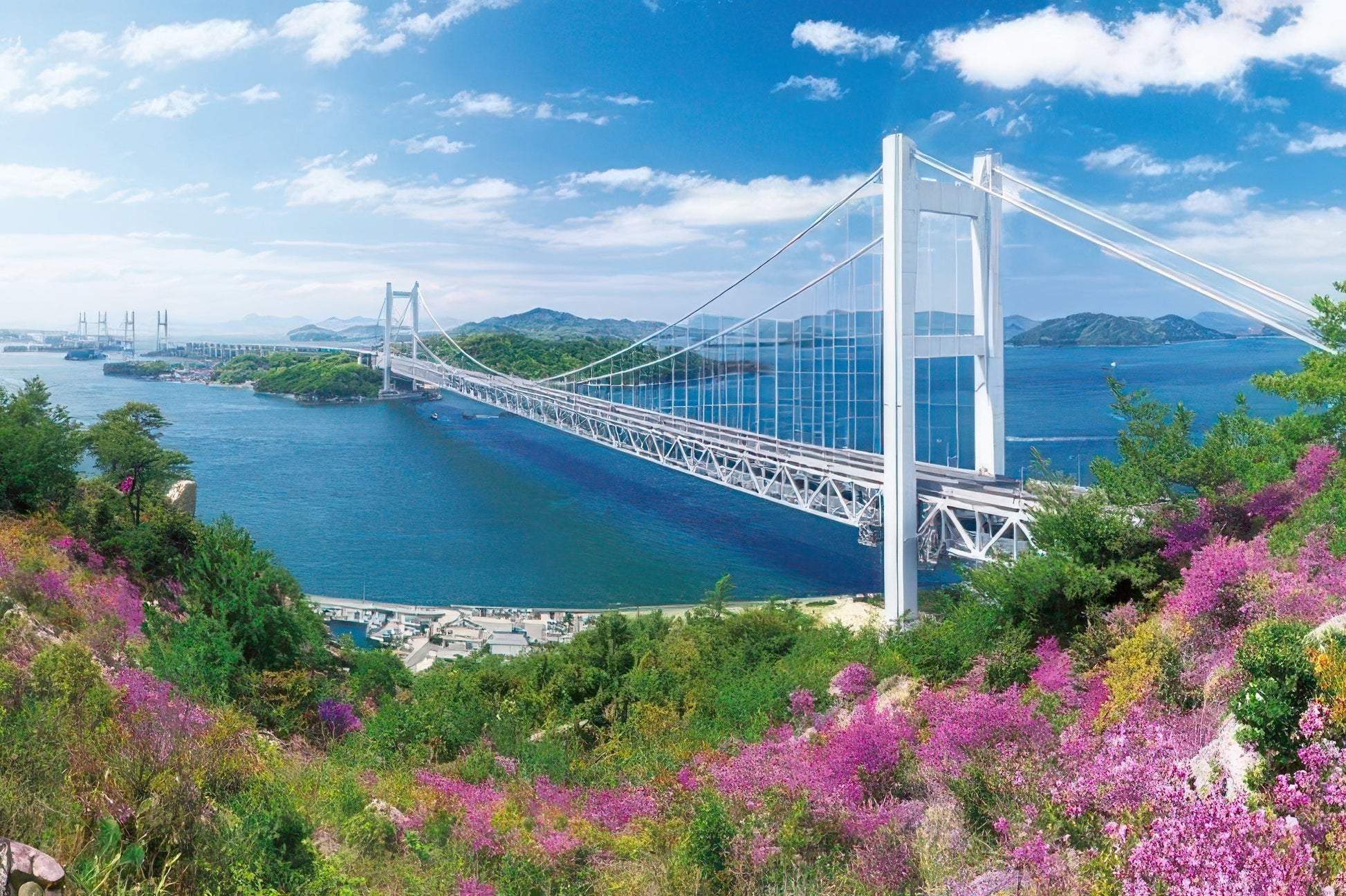 epoch-22-113-scenery-clear-sky-seto-ohashi-bridge-okayama-2016-pieces-jigsaw-puzzle