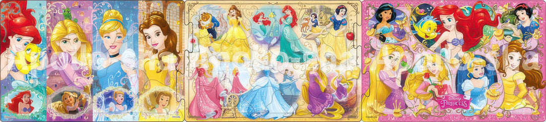 epoch-24-154-disney-princess-glittering-princesses-74-multipack-kids-puzzle