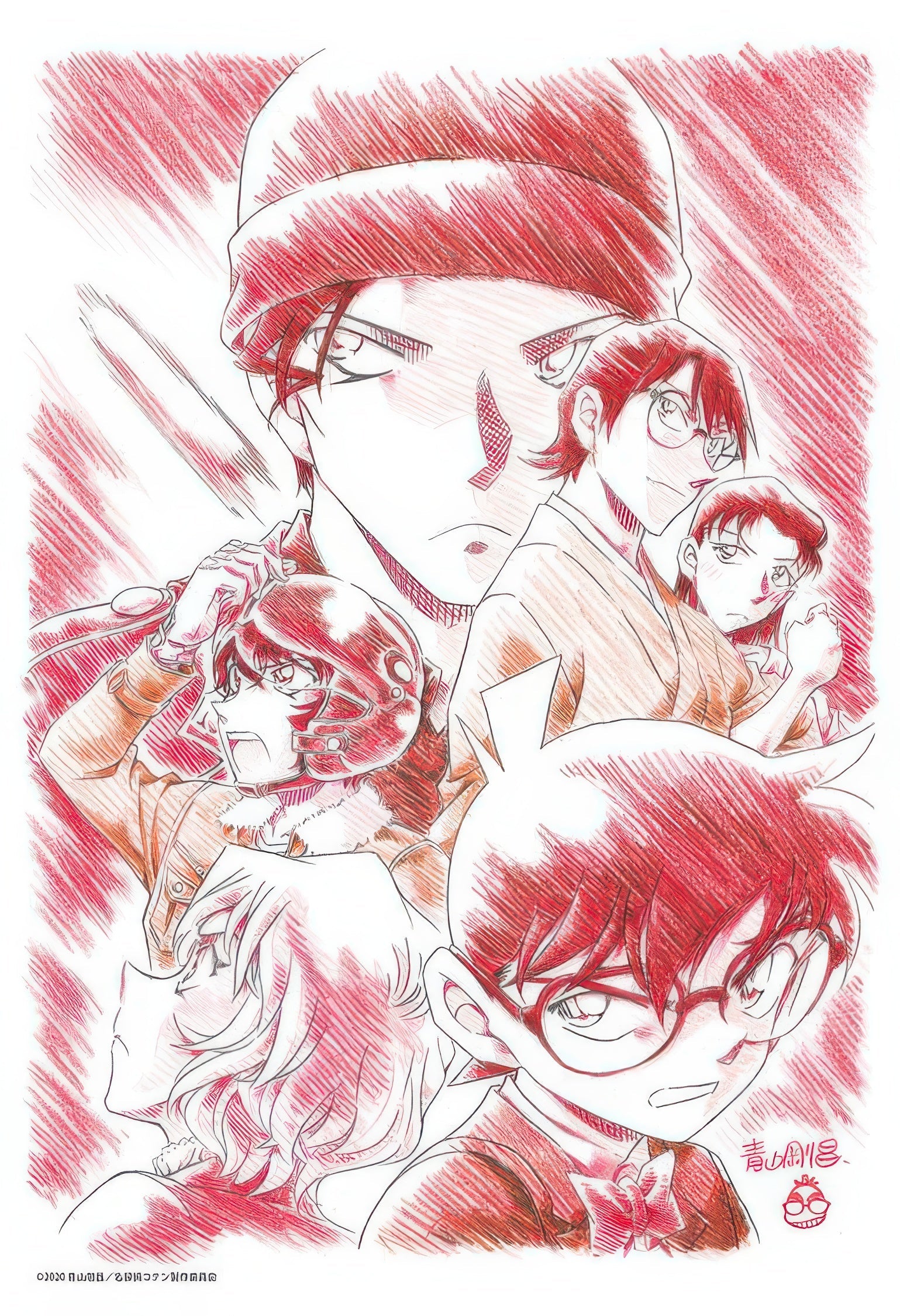 epoch-26-341-detective-conan-the-scarlet-bullet-animation-poster-ver-300-pieces-jigsaw-puzzle