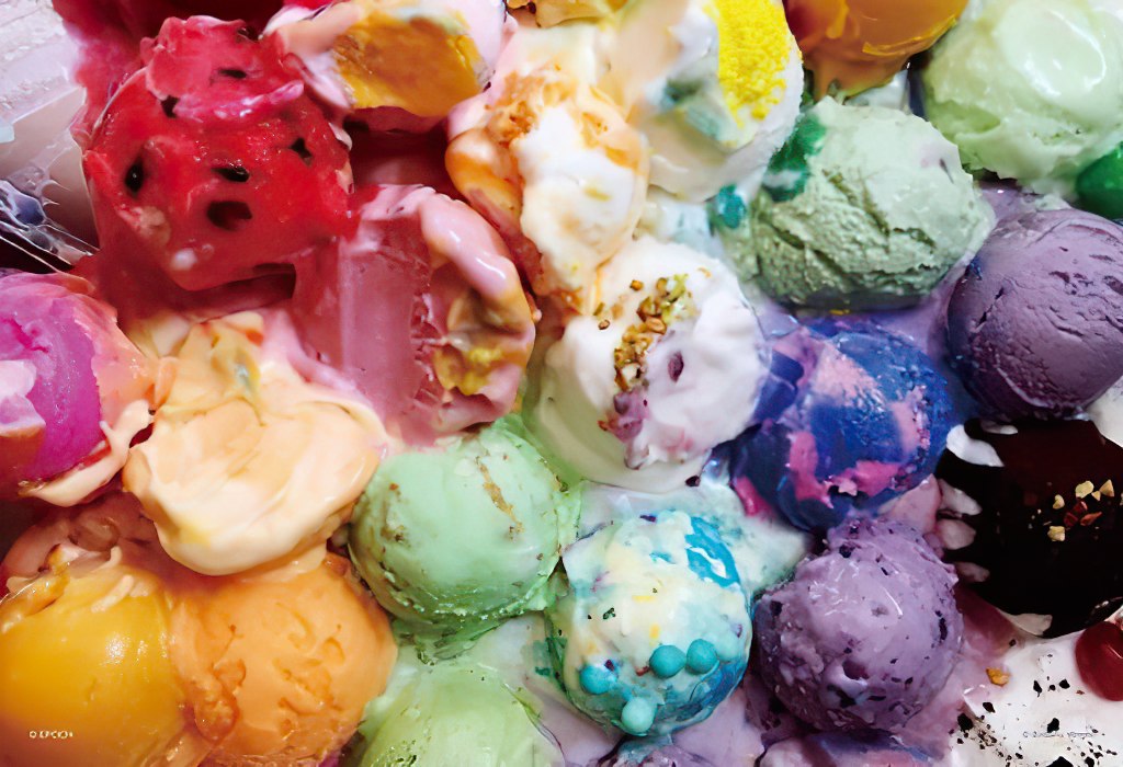 Epoch • Food • Melted Ice Cream Gradient　300 PCS　Jigsaw Puzzle