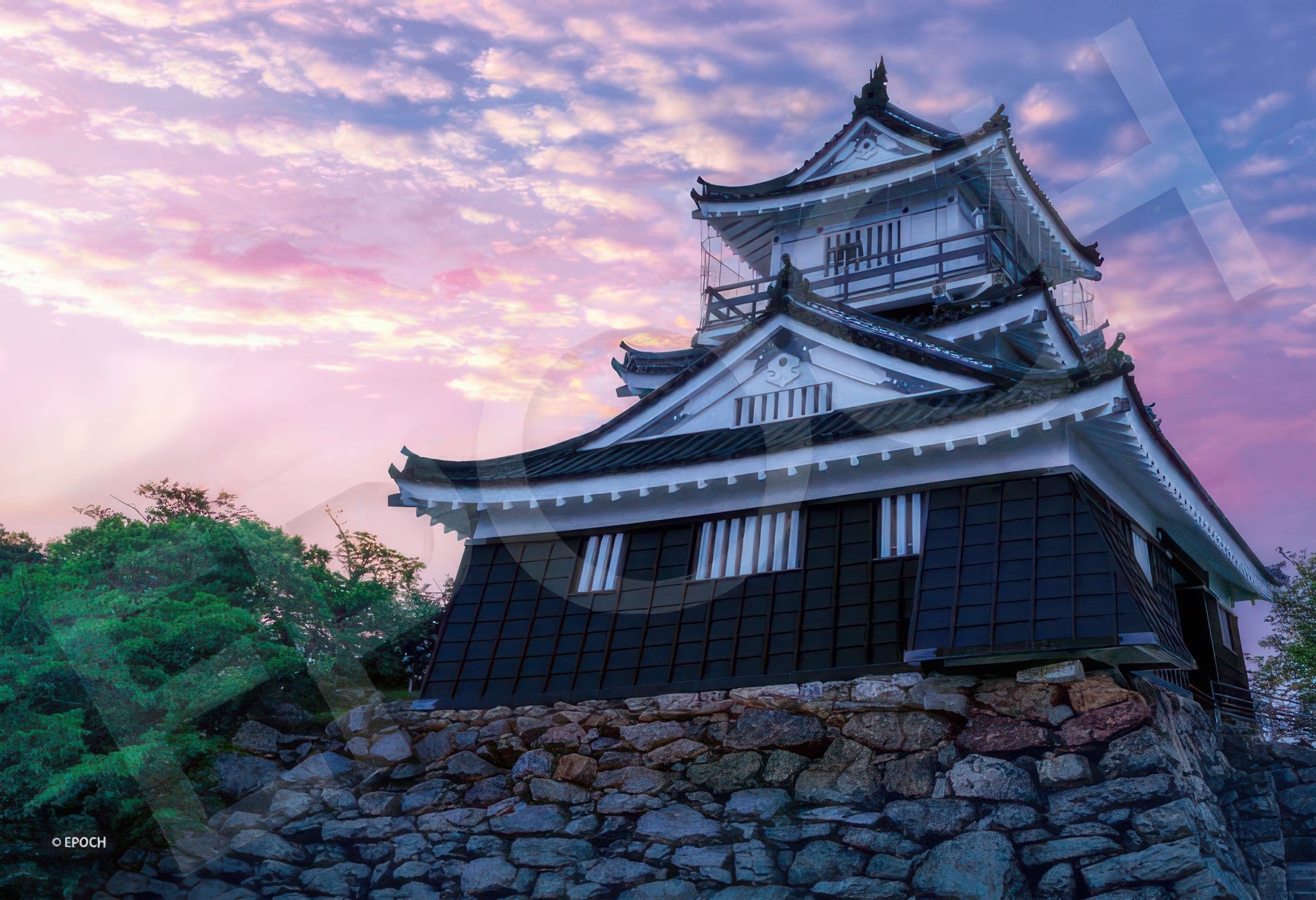 epoch-26-375-scenery-hamamatsu-castle-at-dusk-shizuoka-300-pieces-jigsaw-puzzle