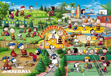 Epoch • Peanuts • Snoopy Let's Play Sports!　300 PCS　Jigsaw Puzzle