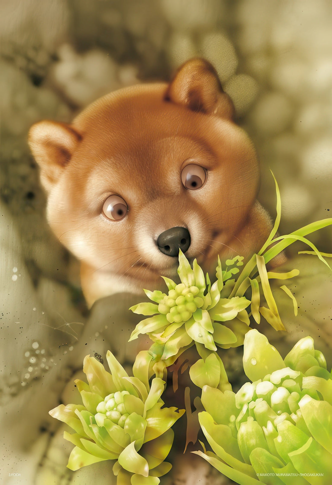 epoch-28-818-melting-snow-and-puppies-300-pieces-jigsaw-puzzle