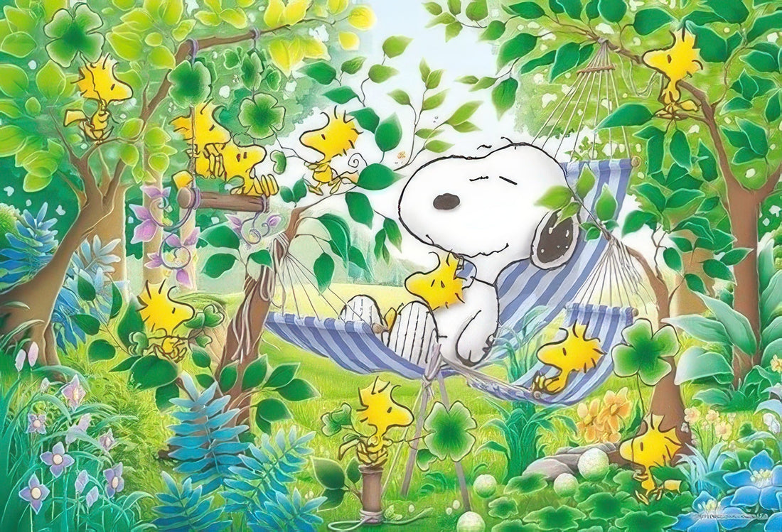 epoch-3-835-peanuts-nap-in-the-shade-300-pieces-jigsaw-puzzle