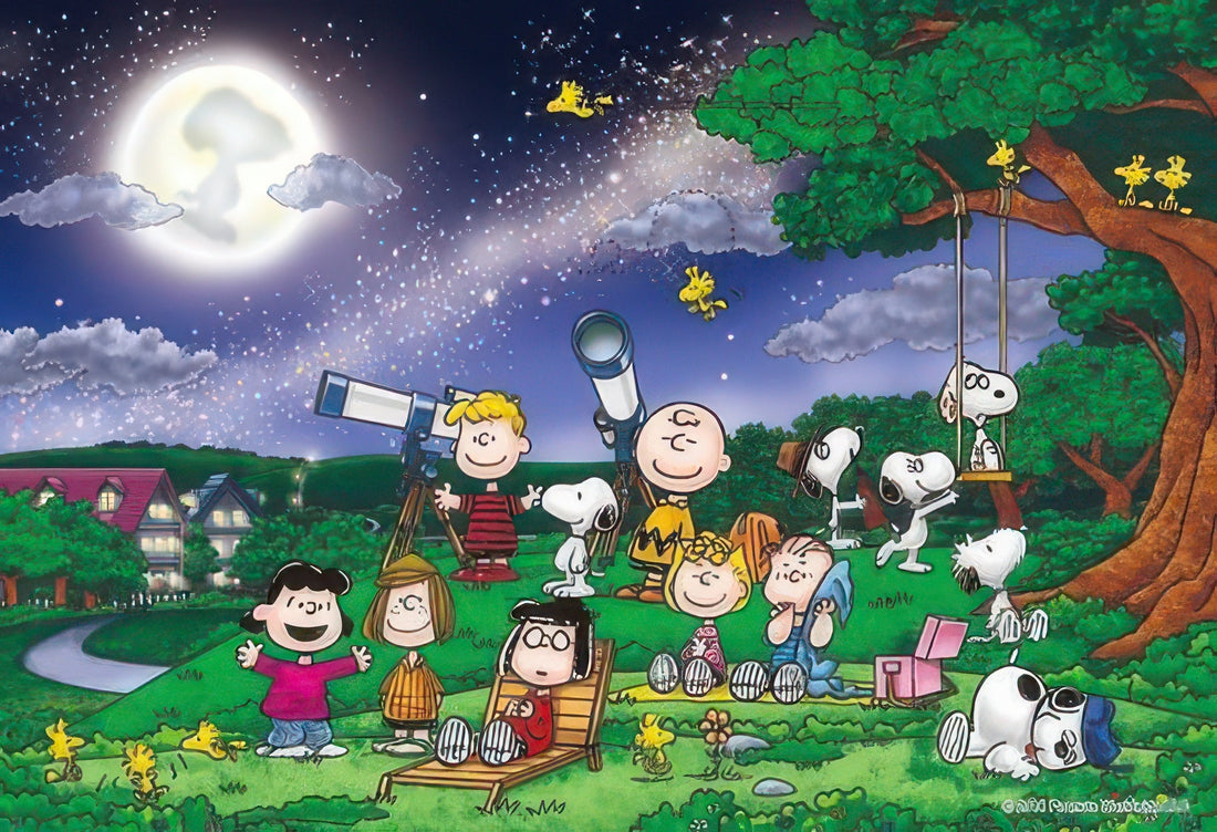 epoch-48-731-peanuts-under-the-full-moon-300-pieces-jigsaw-puzzle