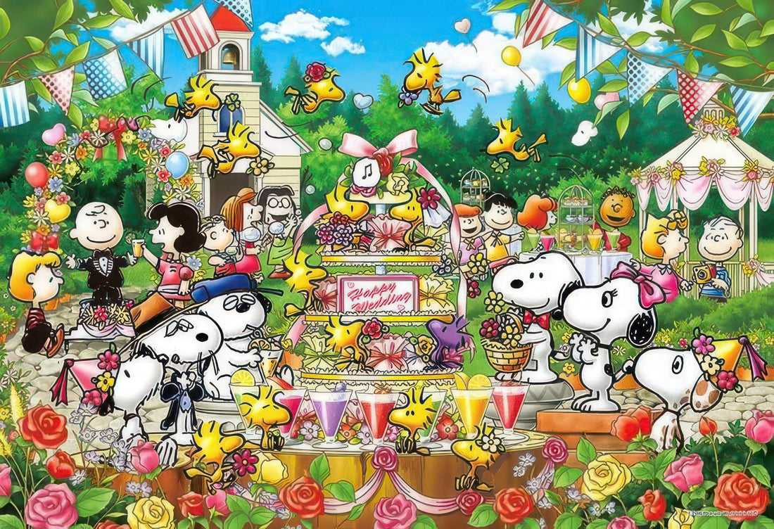 epoch-48-785-peanuts-woodstock-s-wedding-300-pieces-jigsaw-puzzle