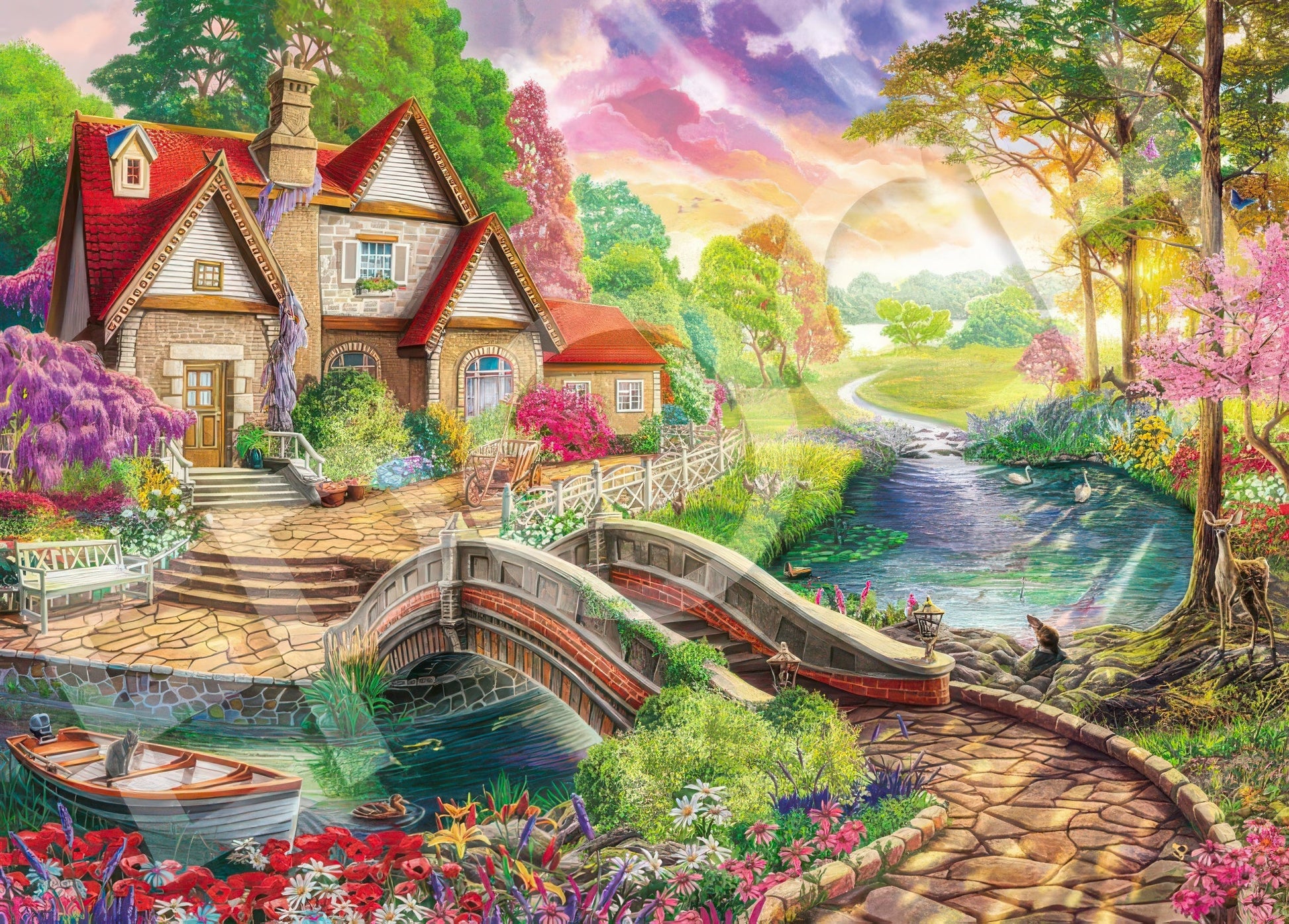 epoch-54-227-magical-house-by-the-river-2000-pieces-jigsaw-puzzle