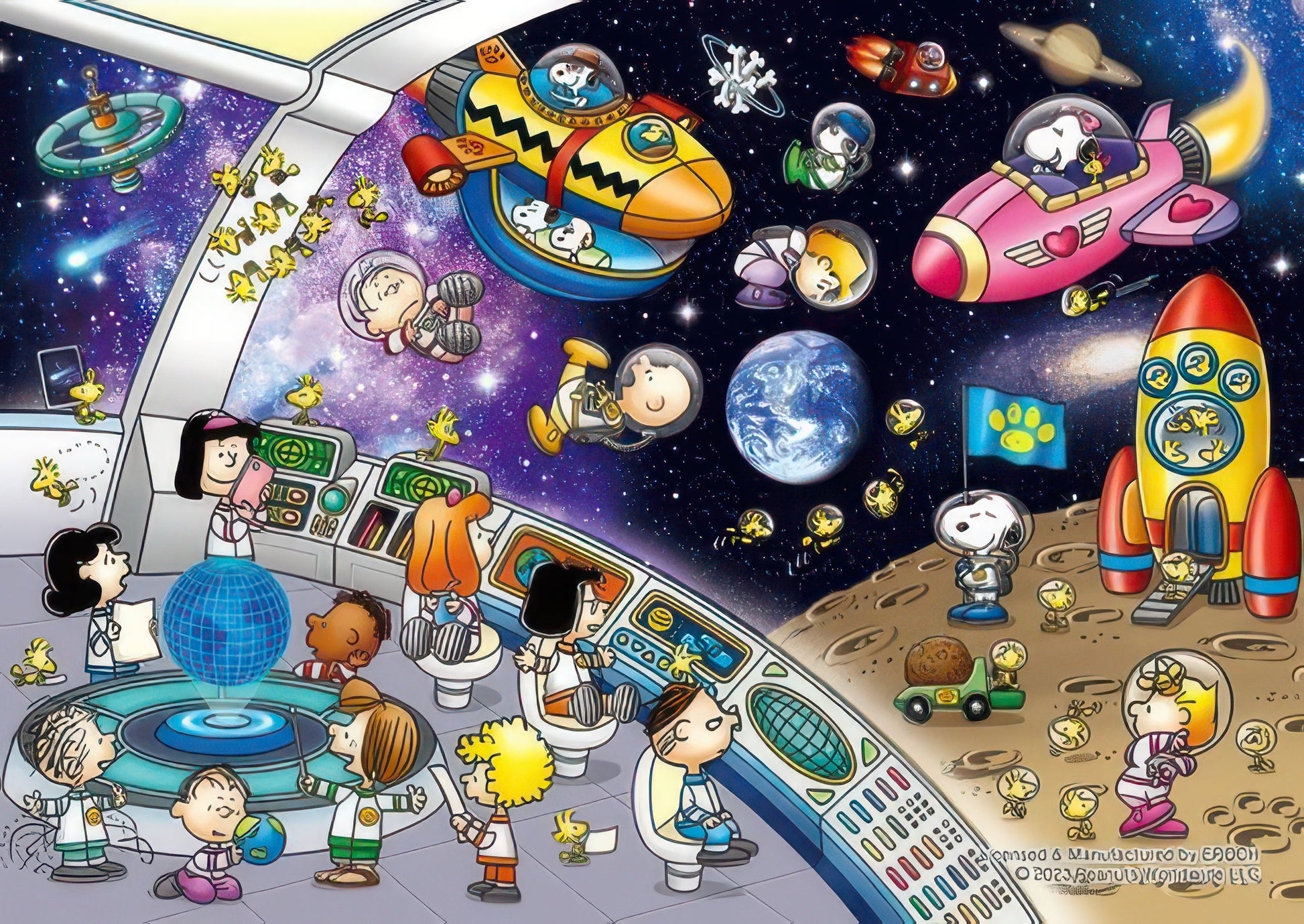 epoch-55-602-peanuts-space-travel-216-pieces-crystal-jigsaw-puzzle