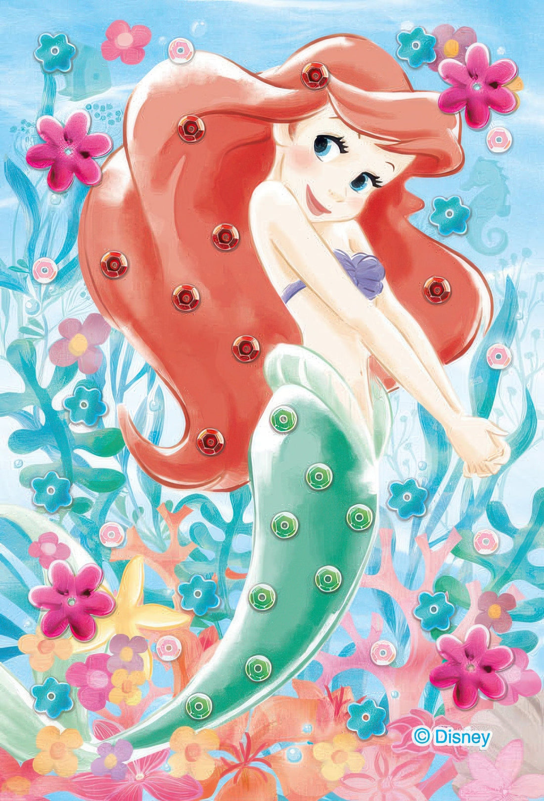 epoch-70-024-the-little-mermaid-dreamy-ocean-70-pieces-jigsaw-puzzle