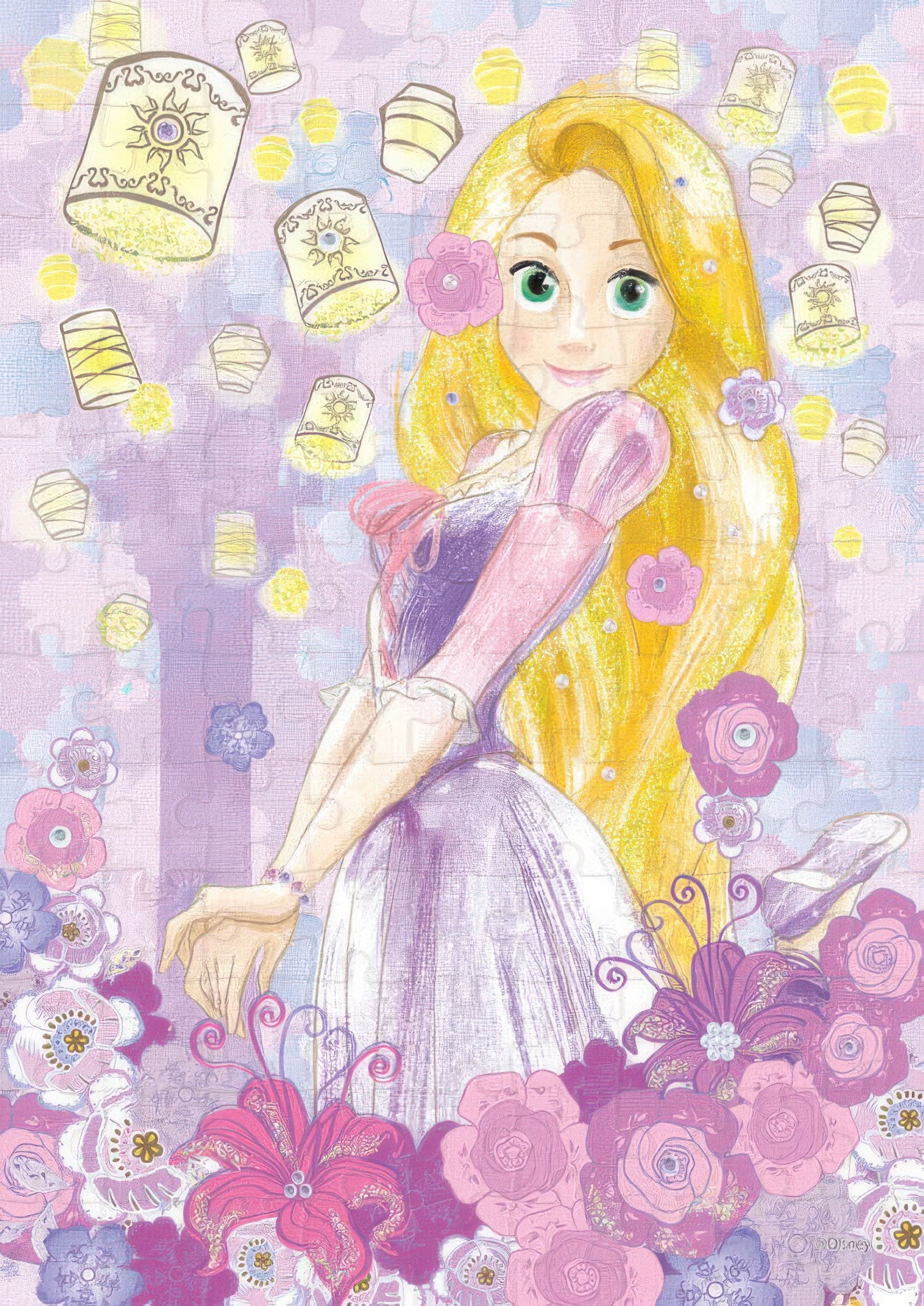 epoch-72-003-rapunzel-royal-lavender-108-pieces-jigsaw-puzzle