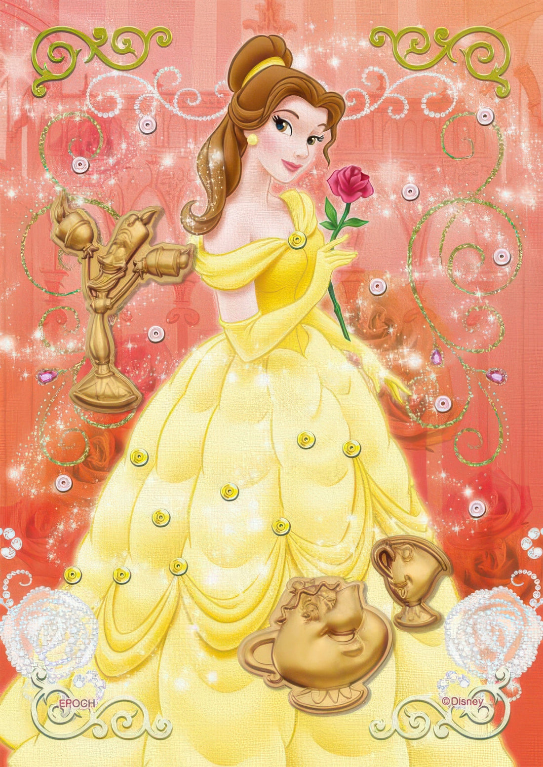 epoch-72-303-beauty-and-the-beast-elegant-rose-108-pieces-jigsaw-puzzle