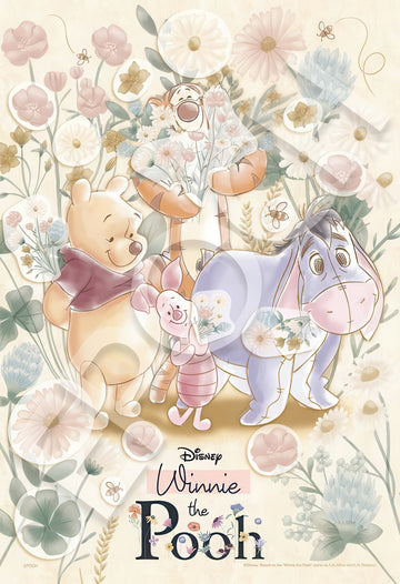 epoch-73-401-winnie-the-pooh---in-the-meadow-garden-300-pieces-jigsaw-puzzle