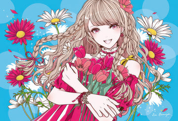 epoch-79-133-marguerite-and-tulips-300-pieces-jigsaw-puzzle