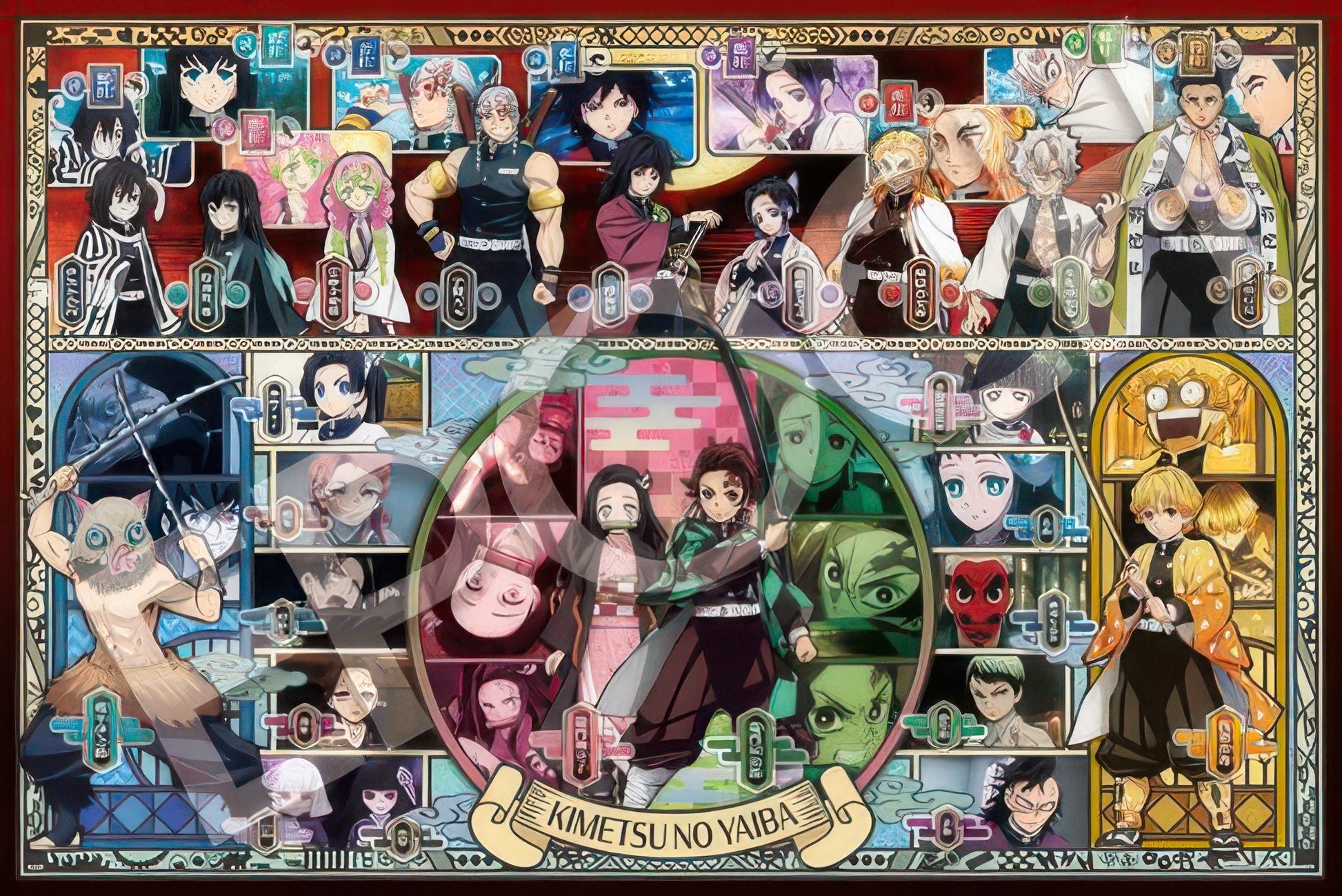 epoch-97-201-demon-slayer:-kimetsu-no-yaiba-puzzle-decoration-vol.-1-1000-pieces-jigsaw-puzzle