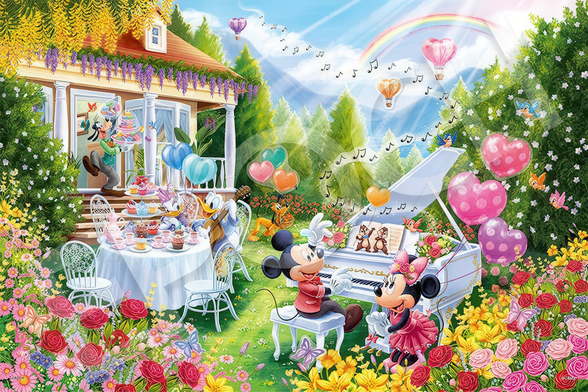 epoch-97-703-mickey-&-friends:-melody-of-love-1000-pieces-jigsaw-puzzle