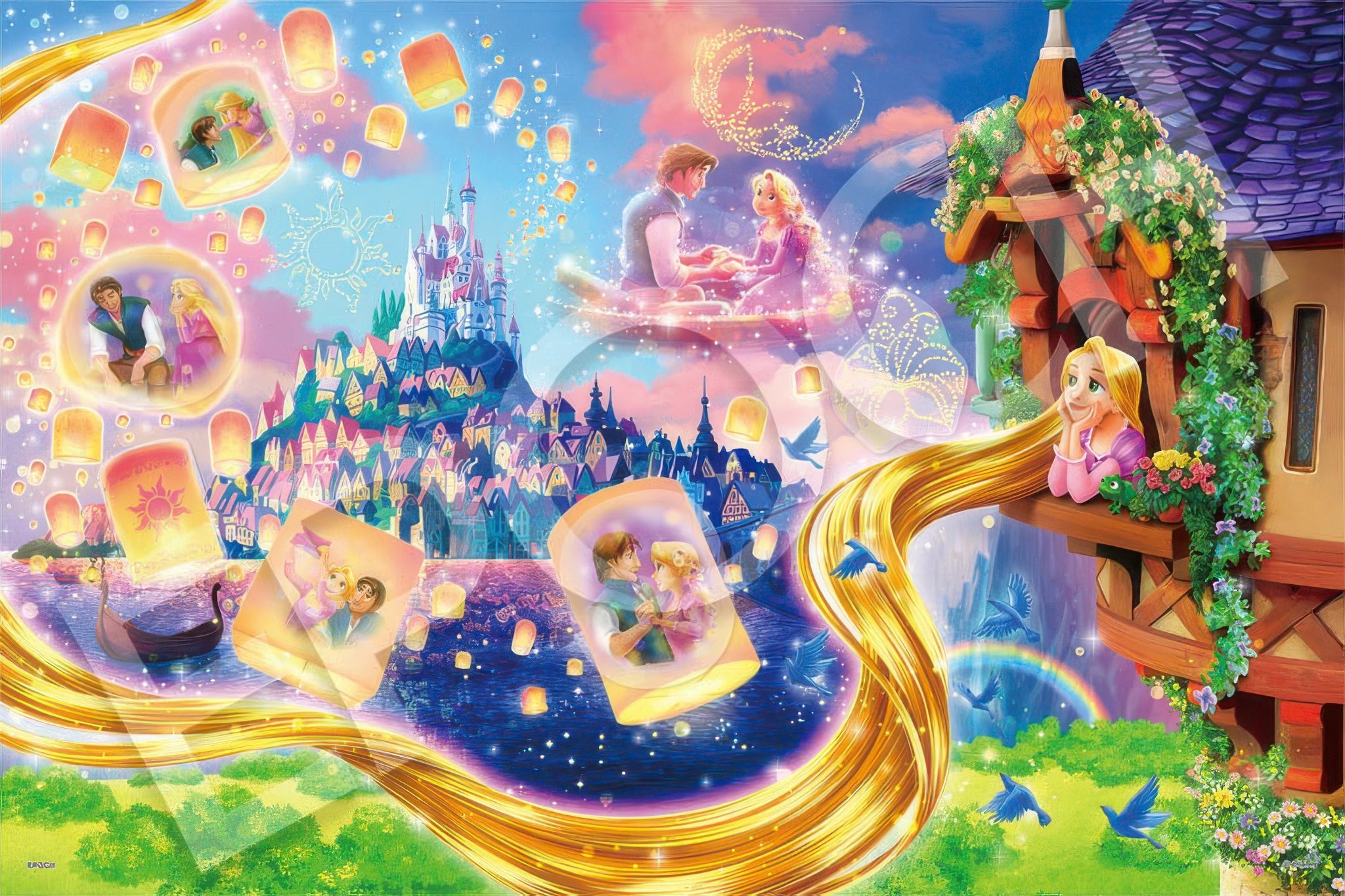 epoch-97-804-rapunzel---waiting-for-the-lights-1000-pieces-jigsaw-puzzle
