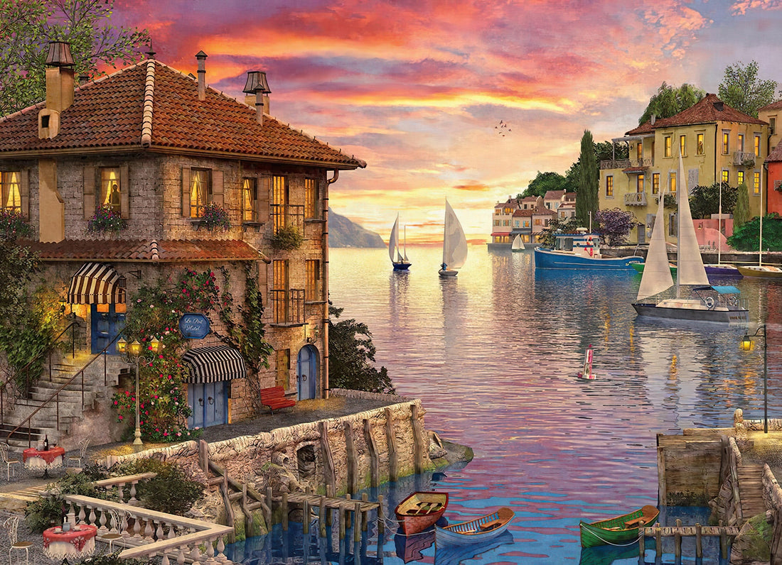 eurographics-6000-0962-illustration-dominic-davison-mediterranean-harbor-1000-pieces-jigsaw-puzzle