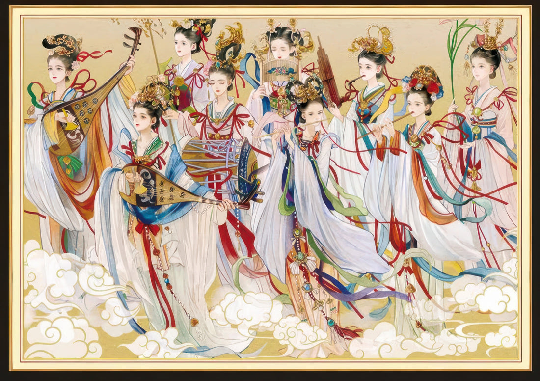 gu-bu-0499-court-lady-painting-1000-pieces-jigsaw-puzzle
