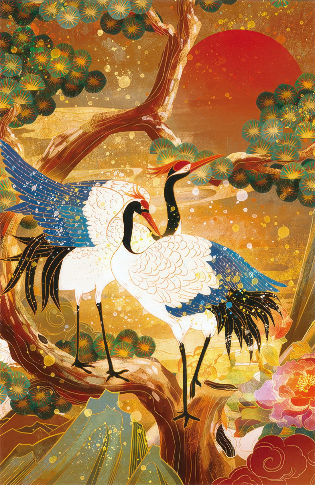 gu-bu-0568-pine-crane-longevity-1000-pieces-jigsaw-puzzle