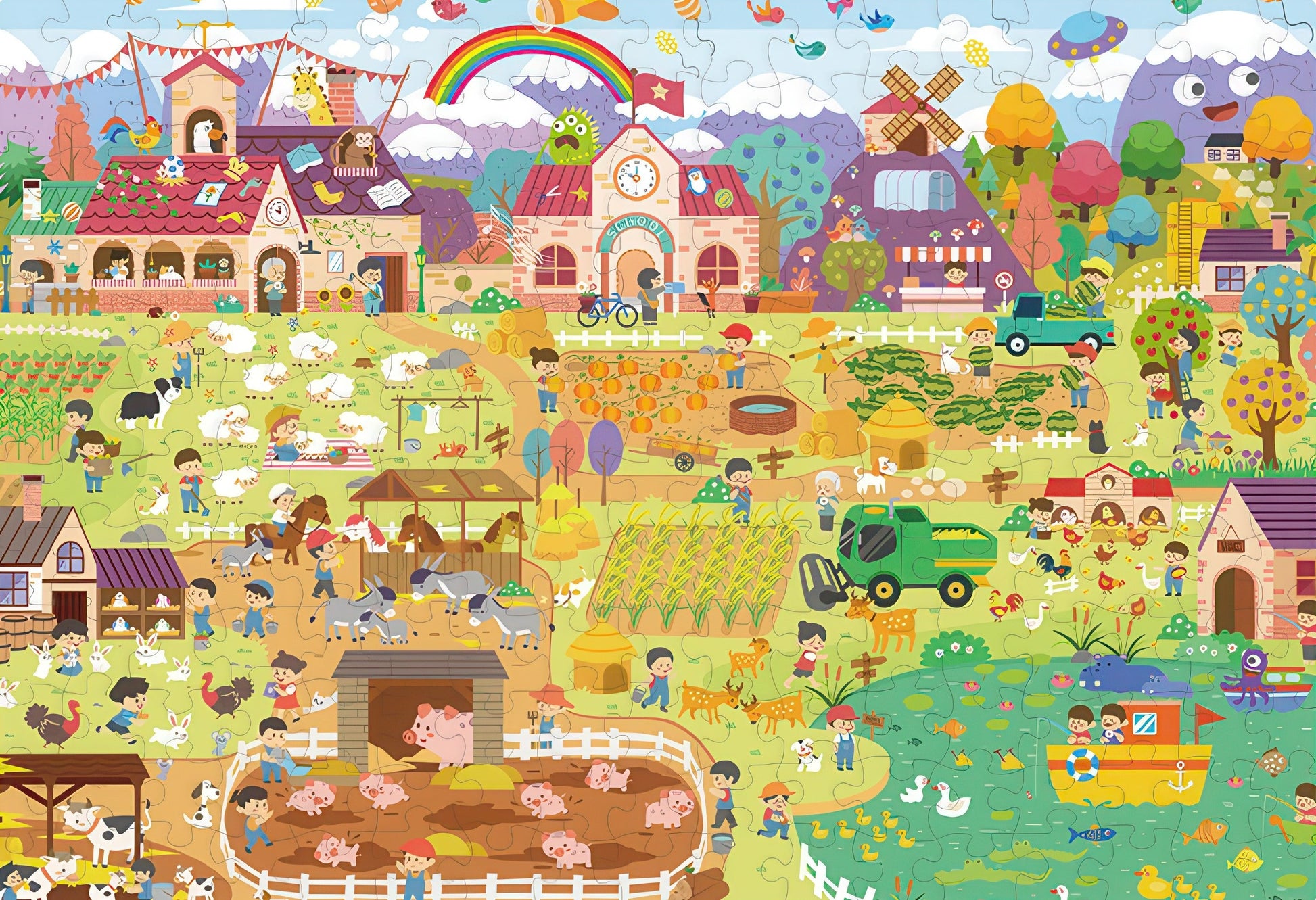 gu-bu-1038-happy-farm-200-pieces-jigsaw-puzzle