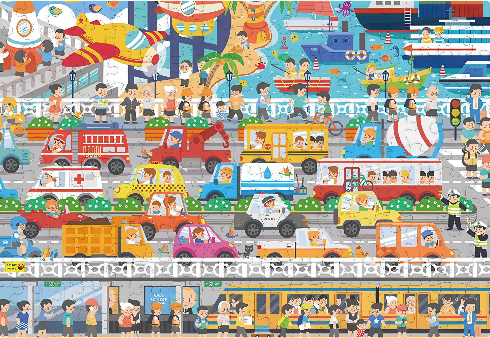 gu-bu-1039-transportation-200-pieces-jigsaw-puzzle