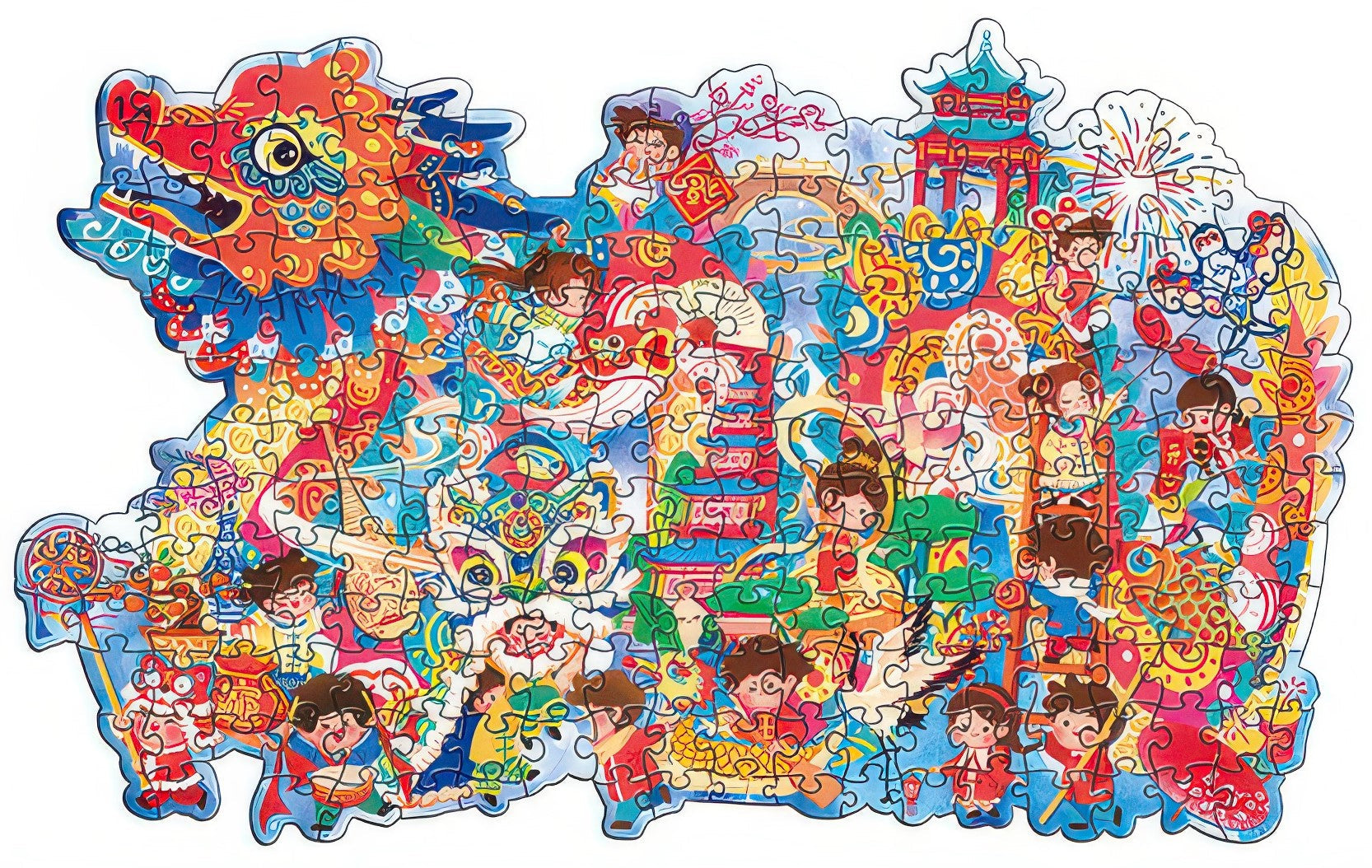 gu-bu-1512-dragon-year-irregular-shape-200-pieces-jigsaw-puzzle