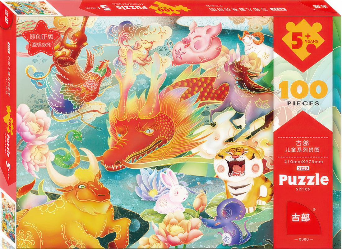 gu-bu-2220-12-zodiac-animals-100-pieces-jigsaw-puzzle