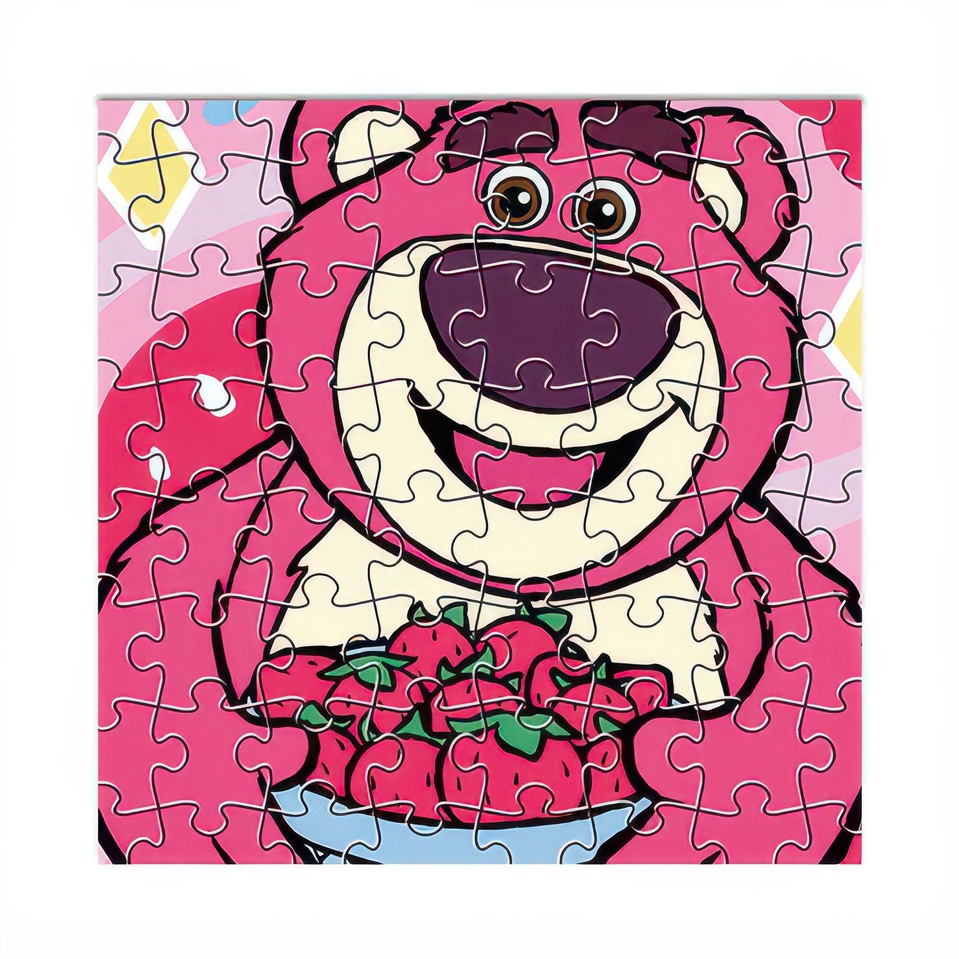 gu-bu-2684-strawberry-bear-64-pieces-puzzle-+-frame-set