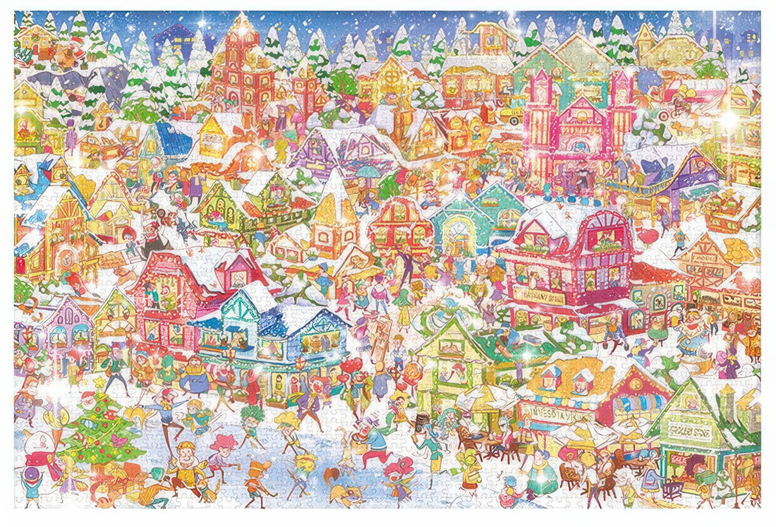 gu-bu-2871-christmas-town-2000-pieces-jigsaw-puzzle