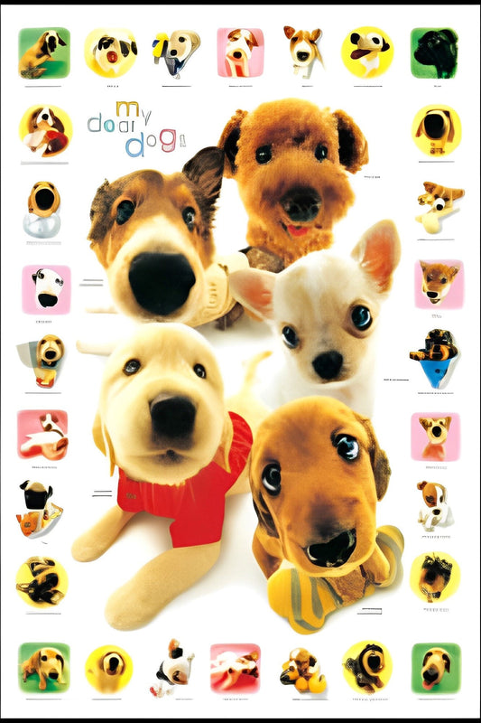 HM 100-254　Cute Puppy　1000 Pieces Jigsaw Puzzle