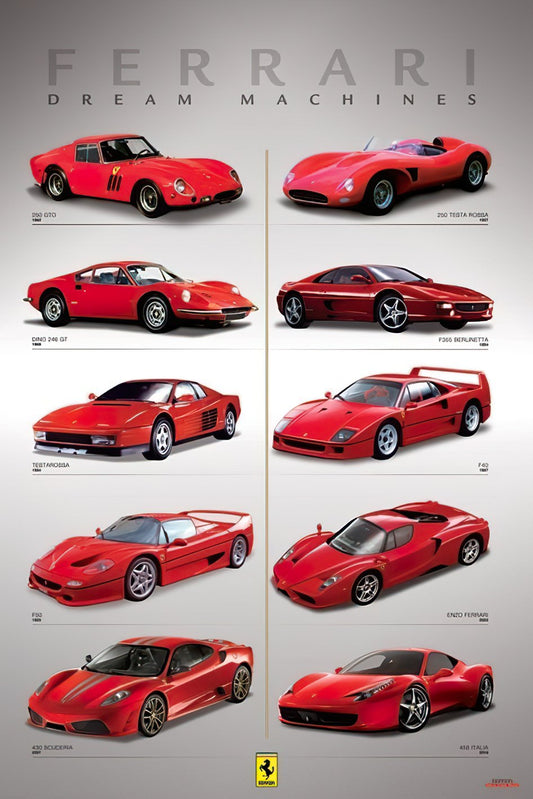 HM 100-279　Dream Car Ferrari　1000 Pieces Jigsaw Puzzle