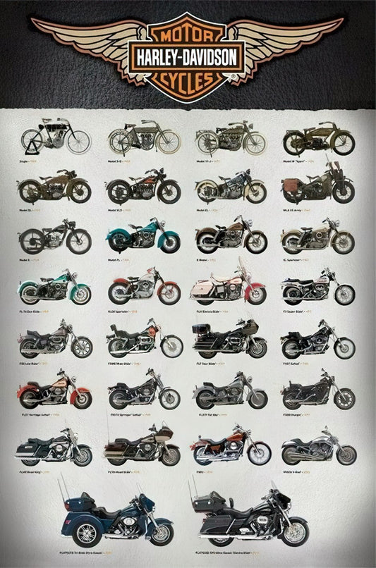 HM 100-281　Harley Motorcycle Selection　1000 Pieces Jigsaw Puzzle