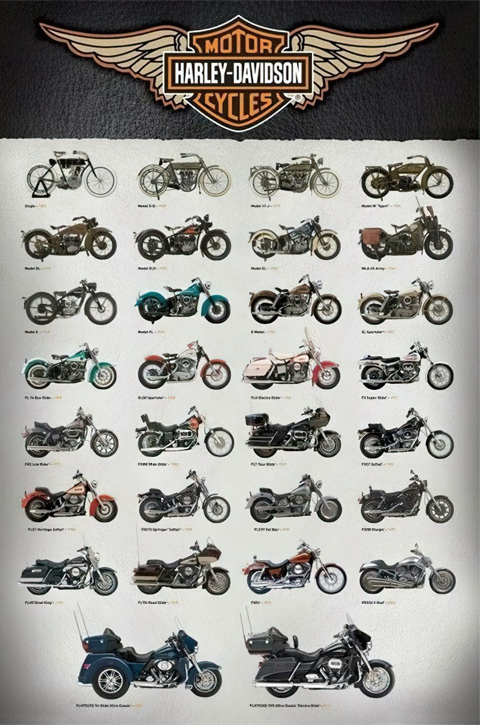 hm-100-281-harley-motorcycle-selection-1000-pieces-jigsaw-puzzle