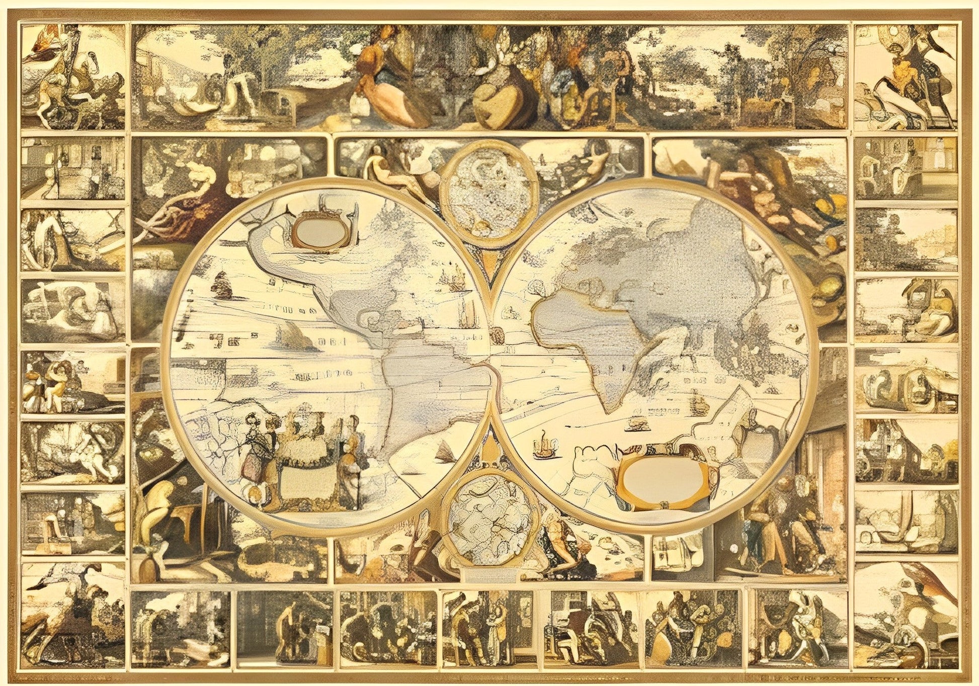 hm-1000-184-map-of-the-ancient-world-1000-pieces-jigsaw-puzzle