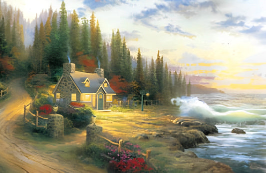 HM 2000-014　Hut by the Shore　2000 Pieces Jigsaw Puzzle