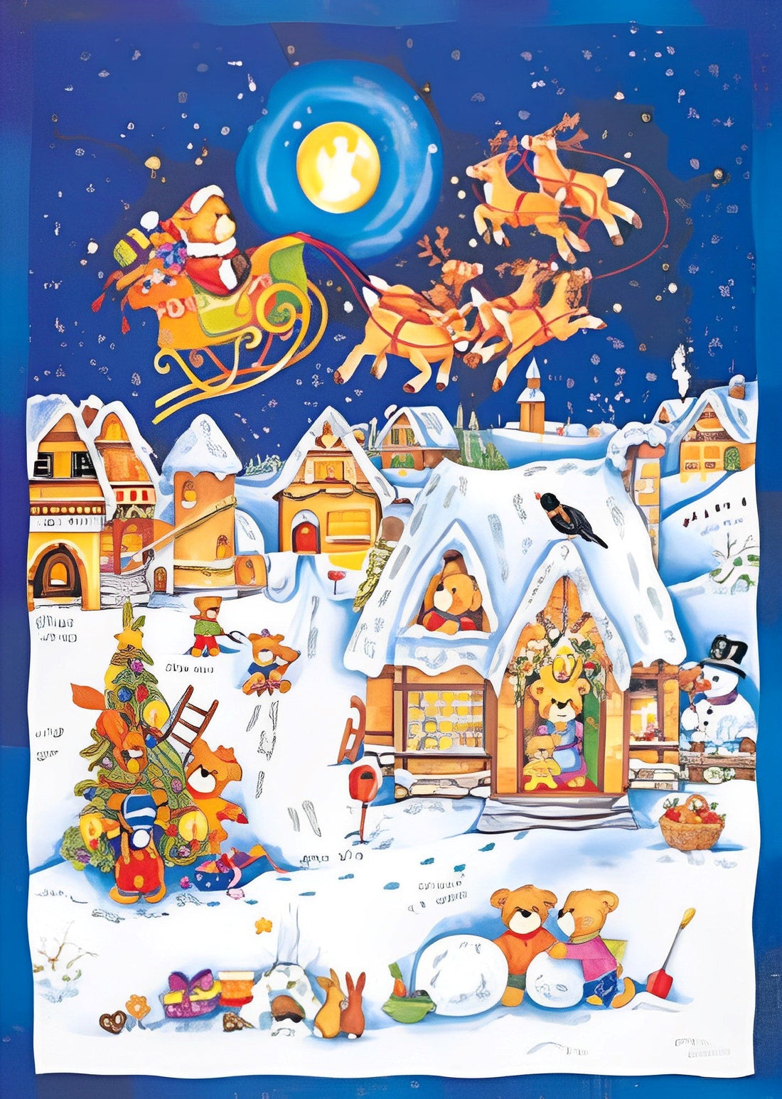 hm-520-086-christmas-teddy-520-pieces-jigsaw-puzzle